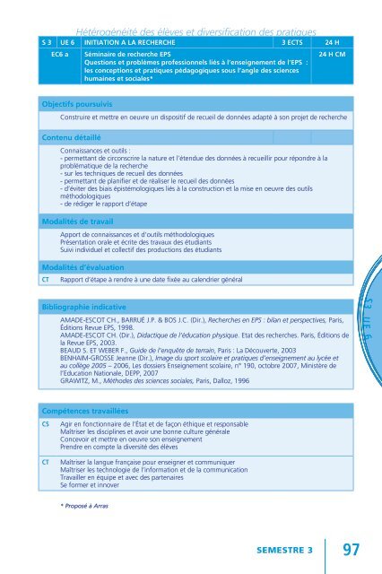 Semestre 2 - IUFM