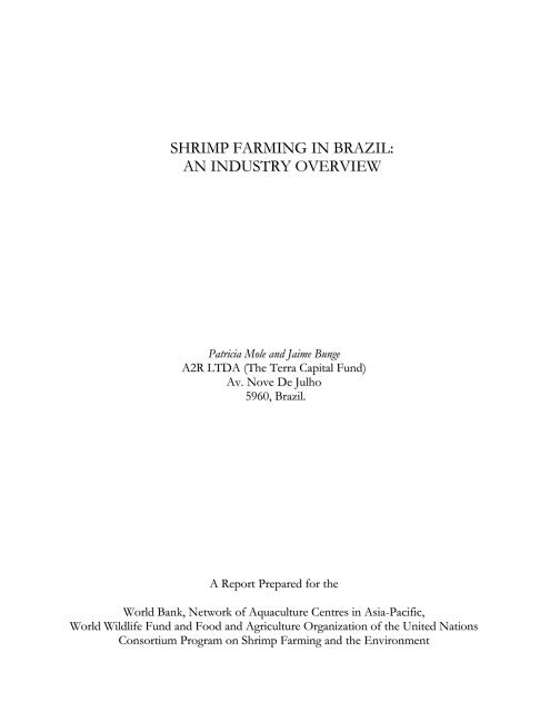 Shrimp Farming in Brazil: An Industry Overview - Library - Network of ...