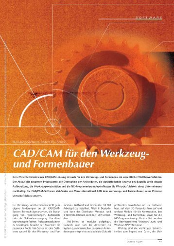 CAD/CAM für den Werkzeug- und Formenbauer (286 KB) - Automation