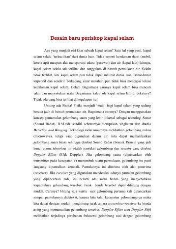 Desain Baru Periskop Kapal Selam (Pdf) - Yohanes Surya.com