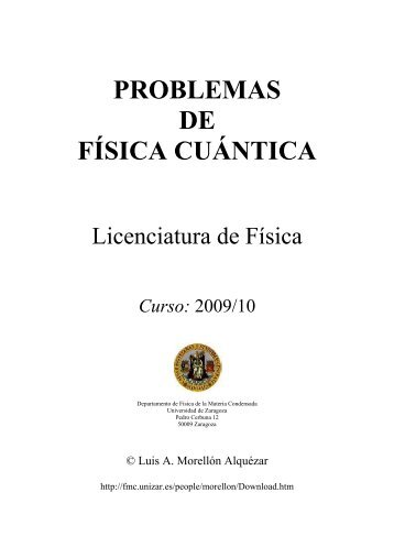 PROBLEMAS DE FÃSICA CUÃNTICA - Cosmofisica