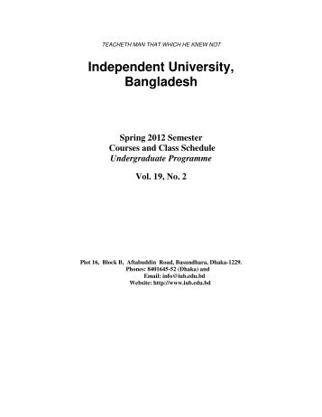 Download - Independent University, Bangladesh