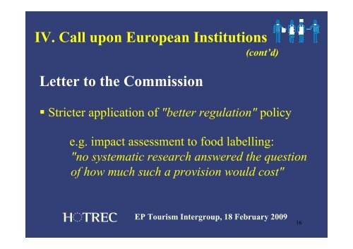 HOTREC presentation 18.2.2009 - ENAT | European Network for ...