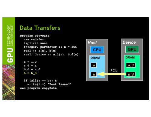 Tutorial: Introduction to CUDA Fortran | GTC 2013