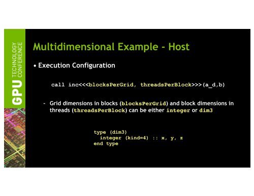 Tutorial: Introduction to CUDA Fortran | GTC 2013