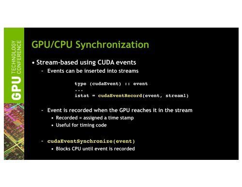 Tutorial: Introduction to CUDA Fortran | GTC 2013