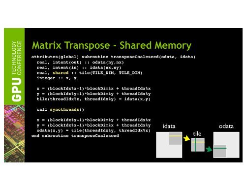 Tutorial: Introduction to CUDA Fortran | GTC 2013