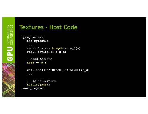 Tutorial: Introduction to CUDA Fortran | GTC 2013