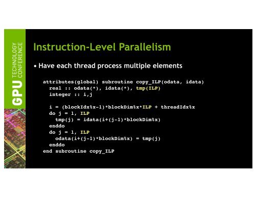 Tutorial: Introduction to CUDA Fortran | GTC 2013