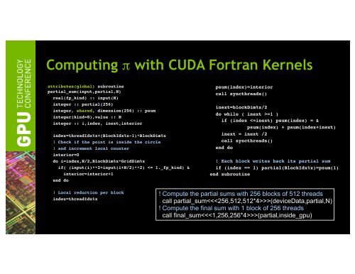 Tutorial: Introduction to CUDA Fortran | GTC 2013