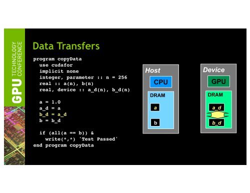 Tutorial: Introduction to CUDA Fortran | GTC 2013