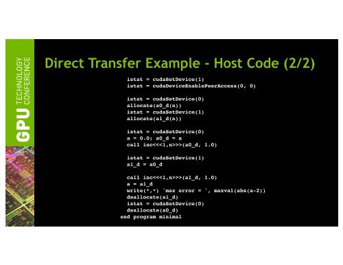 Tutorial: Introduction to CUDA Fortran | GTC 2013