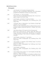 complete list of publications - Institut fÃ¼r Geographie - Friedrich ...