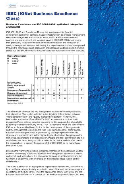 Download of complete current Newsletter - IQNet Newsletter