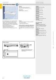 Waschtische, Klassenzimmerbecken - Kuhfuss Delabie