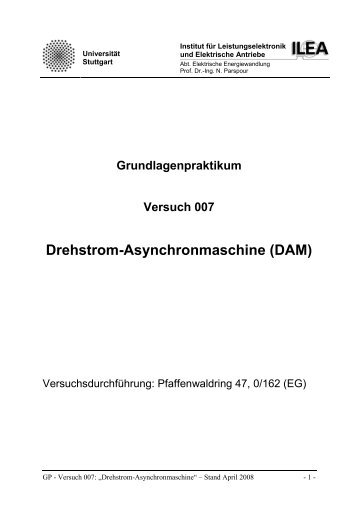 Drehstrom-Asynchronmaschine - Institut für Leistungselektronik und ...