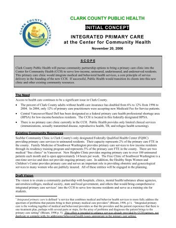Integrated Primary Care - Medical Home