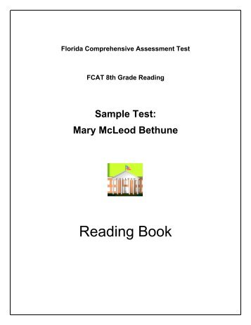 Sample Test: Mary McLeod Bethune - Florida Center for Instructional ...