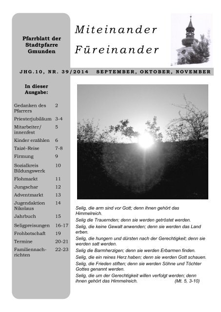 Miteinander Füreinander