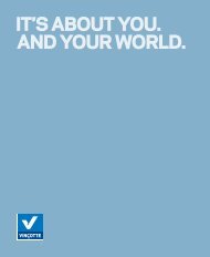 IT'S ABOUT YOU. AND YOUR WORLD. (download ... - Vinçotte Algeria