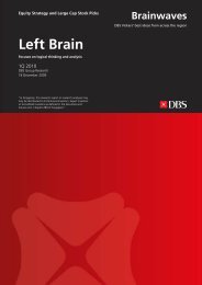 Left Brain - the DBS Vickers Securities Equities Research