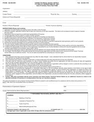 Facility Use Form - Sussex Technical High School