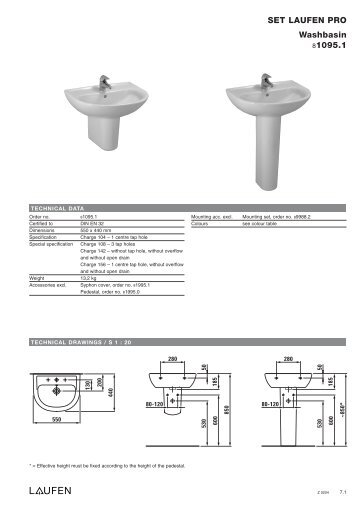 SET LAUFEN PRO Washbasin 81095.1