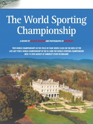 The World Sporting Championship - Clay Shooting USA