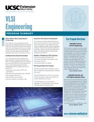 VLSI Engineering - UCSC Extension Silicon Valley