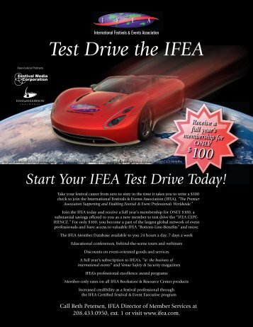 Test Drive the IFEA - International Festivals & Events Association