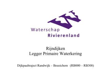 Dijkpaaltraject Randwijk – Beusichem (RB000 – RB308)