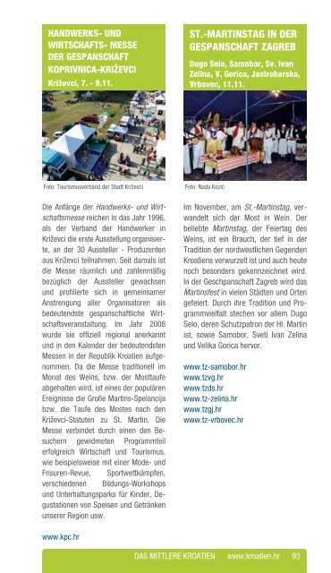 Kalenderder der Kultur - und Freizeitveranstaltungen 2014 - Business