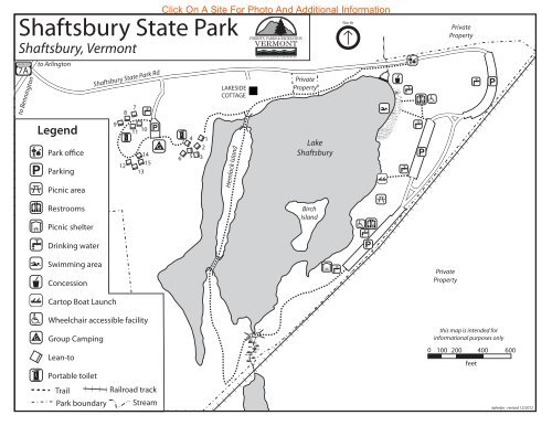 Vermont State Parks Map Lake Shaftsbury State Park Map &Amp; Guide (Pdf) - Vermont State Parks