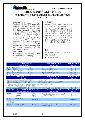 ABLEBOND® 84-1LMISR4