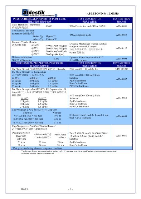 ABLEBOND® 84-1LMISR4