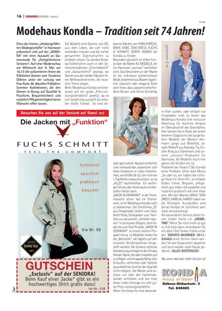 Senioren Journal 04/2012 - LeineVision.