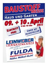 9 bis 18 Uhr - Leinweber - Baucentrum