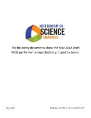 DRAFT Next Generation Science Standards - Environmental ...