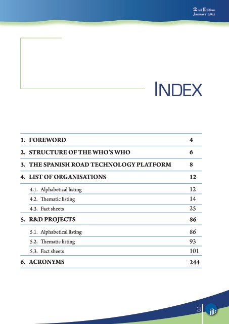 The Who's Who in Spanish Road Infrastructure Technology