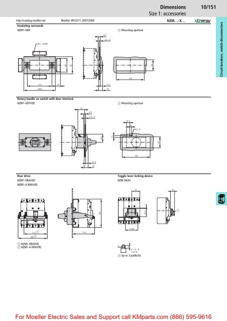 Circuit-breakers NZM1, 2, 3, 4 up to 2000 A - Moeller Electric Parts