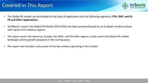 Global Paraxylene (PX) Market 2014-2018