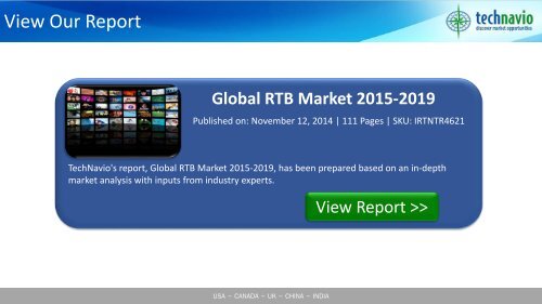 Global RTB Market 2015-2019