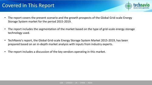 Global Grid-scale Energy Storage System Market 2015-2019