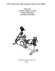 schwinn 212 recumbent exercise bike