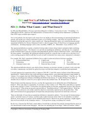 Do's and Don'ts of Software Process Improvement - Computer Aid, Inc.