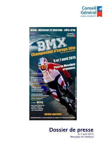 04_06 Championnat Europe BMX DP pour le web - Conseil GÃ©nÃ©ral ...