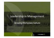 Growing Workplace Culture - PF Olsen Limited