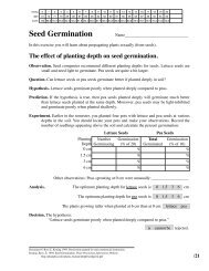 Seed Germination - Home Page for Ross Koning