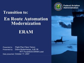 En Route Automation Modernization ERAM - NBAA