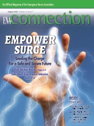 the PDF Version of ENA Connection - Emergency Nurses Association